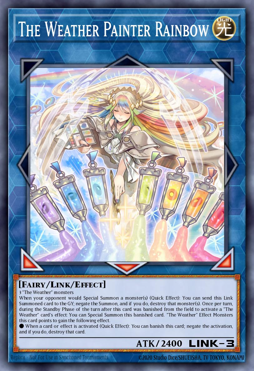 The Weather Painter Rainbow trading card artwork